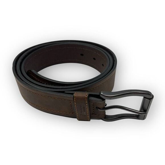 Dickies Brown Leather Casual Belt One Prong Men’s Size 46/48 - Picture 1 of 8